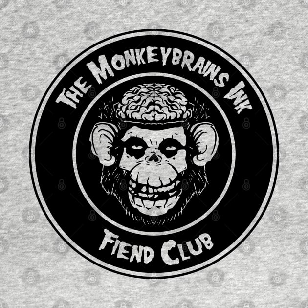 Monkey Brains INK Fiend Club Button Parody on light colors! by GodsBurden